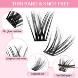 DIY Eyelash Grafting by Yourself Convenient and Quick to Use Multiple Times Blue Packing 144Pcs Eyelash Set
