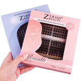 DIY Eyelash Grafting by Yourself Convenient and Quick to Use Multiple Times Blue Packing 144Pcs Eyelash Set