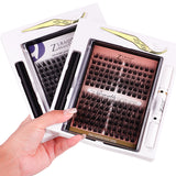 DIY Eyelash Grafting by Yourself Convenient and Quick to Use Multiple Times Blue Packing 144Pcs Eyelash Set