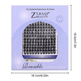 DIY Eyelash Grafting by Yourself Convenient and Quick to Use Multiple Times Blue Packing 144Pcs Eyelash Set
