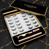 Signature 10-Pair Magnetic Lash & Eyeliner Kit - Waterproof All-Day Hold