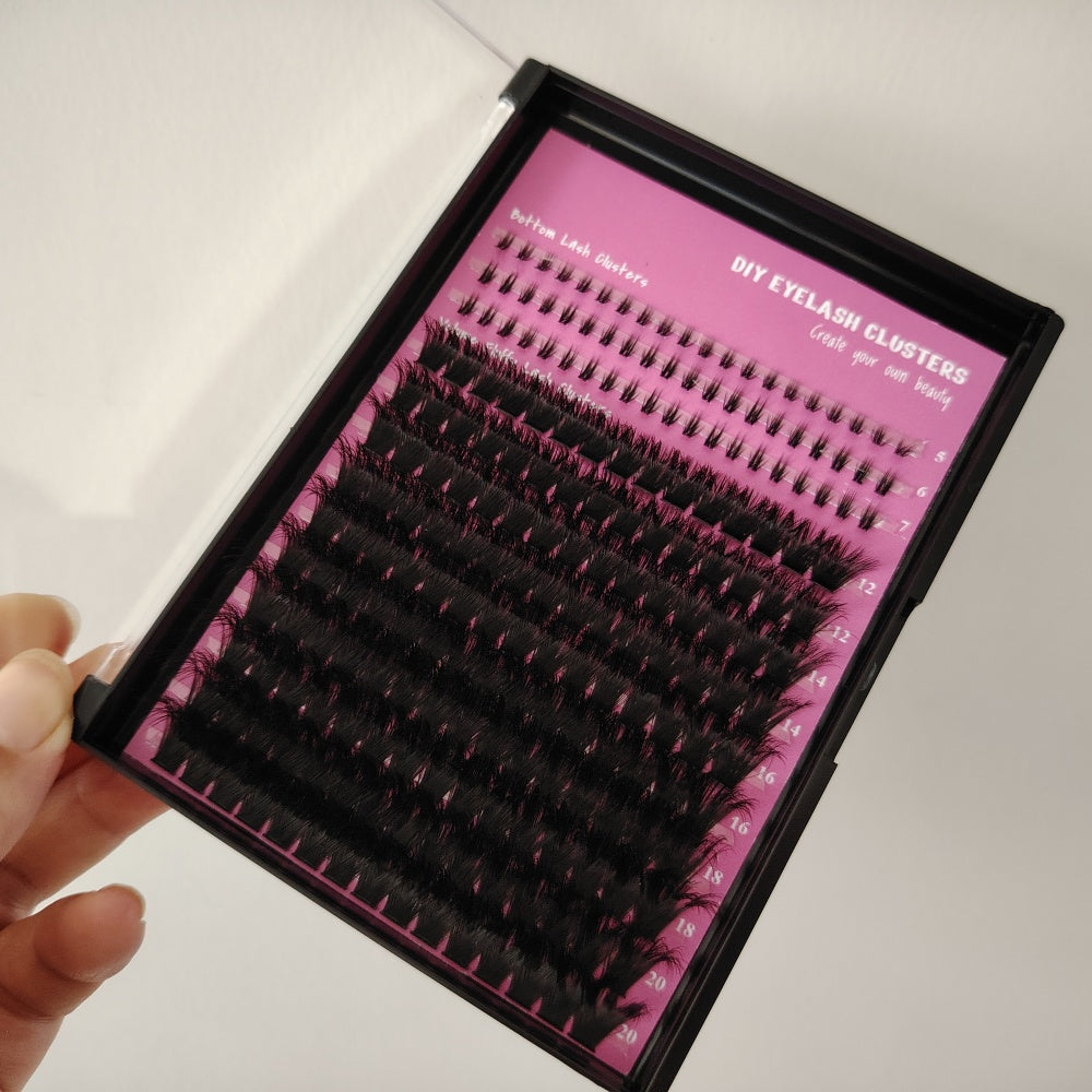 Hybrid Wispy Manga Spike Clusters - Natural Black Soft Glam