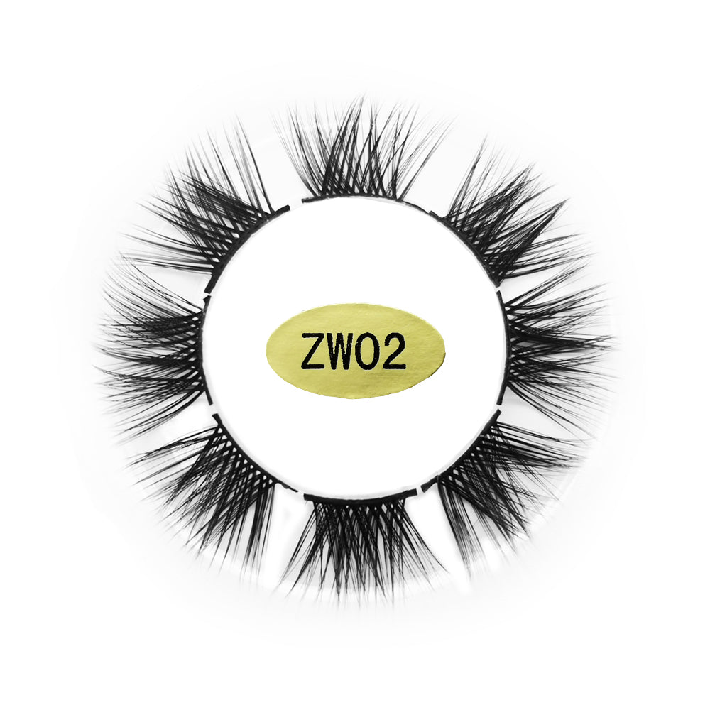 Segmented Faux Mink Eyelashes 8 Clusters ZW02
