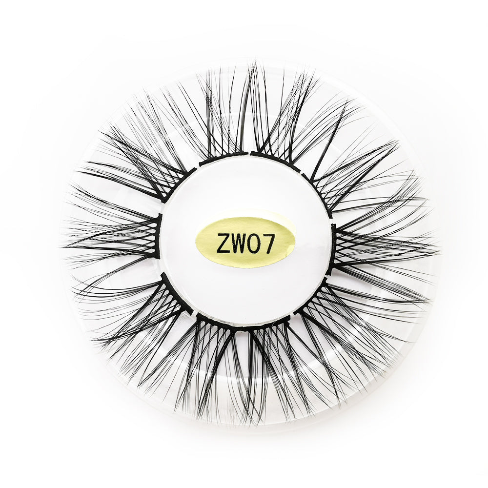 Segmented Faux Mink Eyelashes 8 Clusters ZW07
