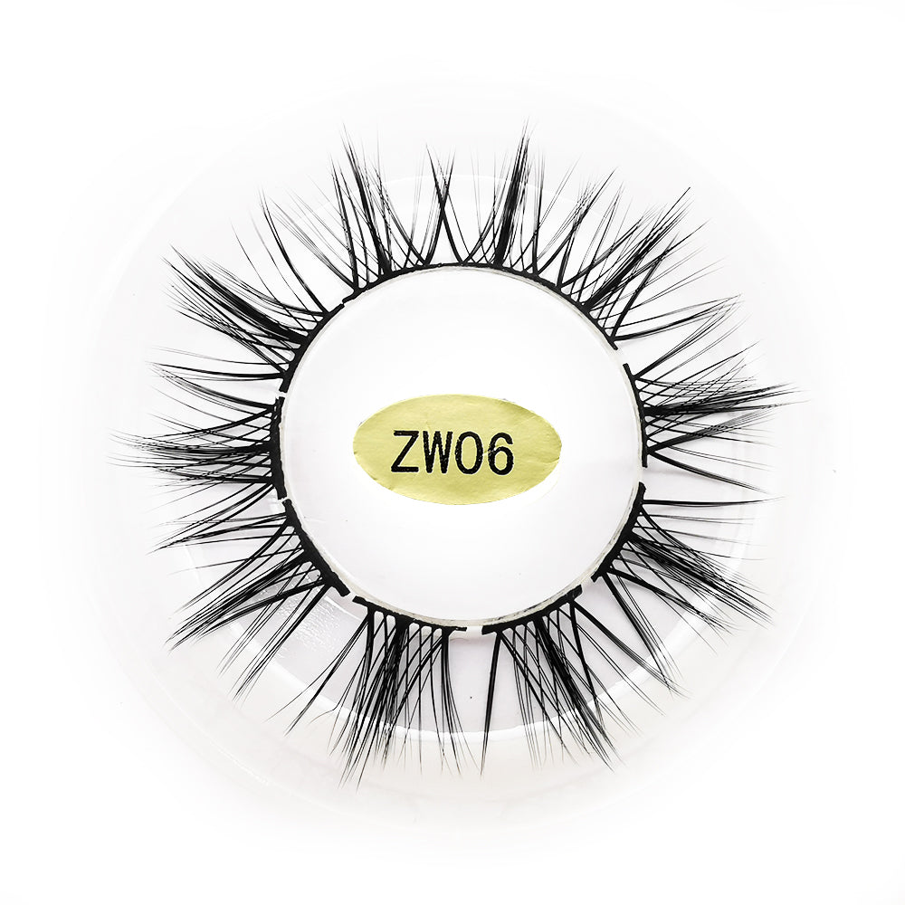 Segmented Faux Mink Eyelashes 8 Clusters ZW06