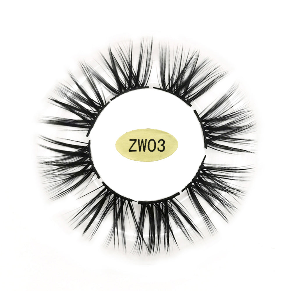 Segmented Faux Mink Eyelashes 8 Clusters ZW03