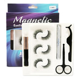7 Magnets 3 Pairs Magnetic Eyelashes and Eyeliner Kit,1 Pair of Tweezers and Scissors, 4 Cleaning Fluids 03
