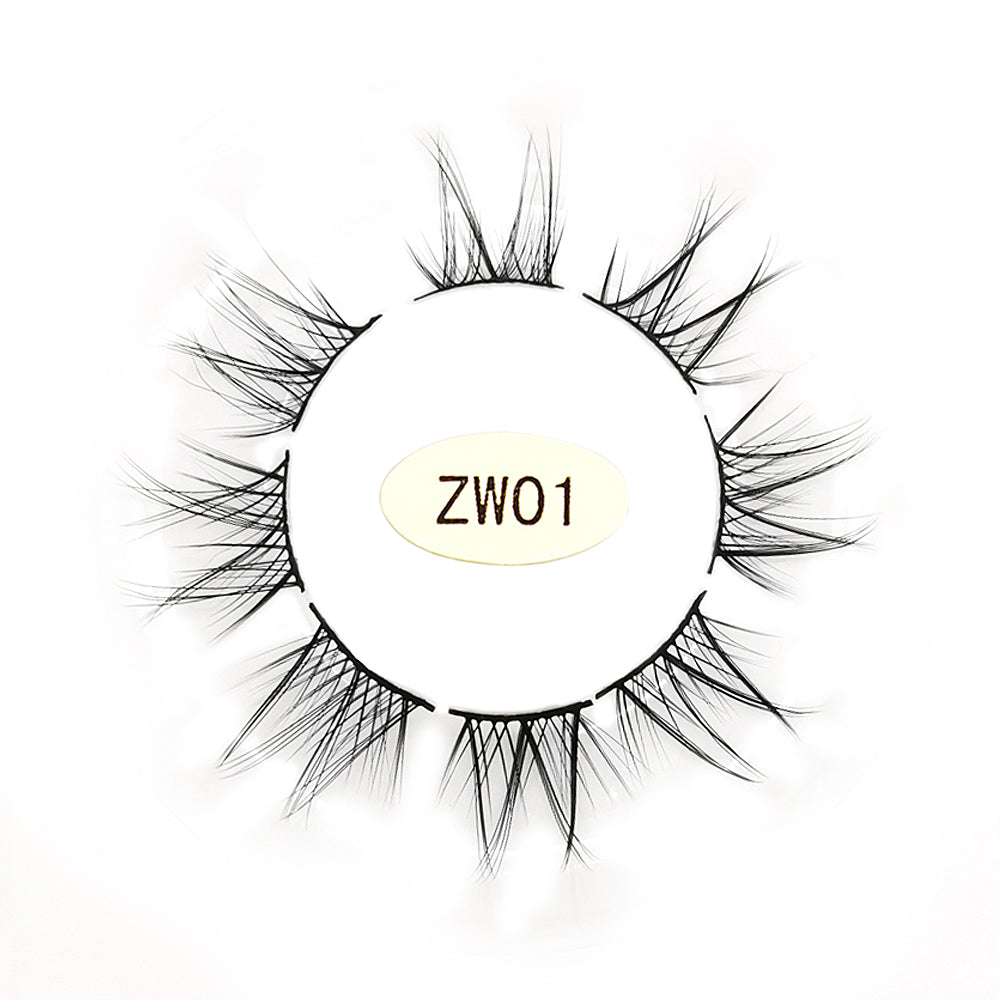 Segmented Faux Mink Eyelashes 8 Clusters ZW01