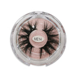 25MM Real Mink False Eyelashes ME14 (Pink Box)