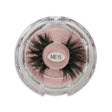 25MM Real Mink False Eyelashes ME15 (Pink Box)