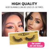 3D Enlarge Cruelty Free Mink Hair False Eyelash 3D80