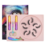 5 Magnets 5 Pairs Magnetic Eyelash and Eyeliner Kit,2 Tube of Eyeliners and 1 Tweezers 1 Scissors 001