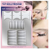 KellyRoom Lash Glue Replacement Self-adhesive Lash Strips 30 Pcs with Applicator