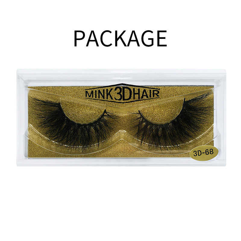 Big 3D Mink False Eyelash  3D-68