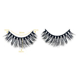 Reusable Self-Adhesive Faux Mink Eyelashes 4 Pairs Set with 40 Pairs Adhesive Lash Strips