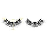 Reusable Self-Adhesive Faux Mink Eyelashes 4 Pairs Set with 40 Pairs Adhesive Lash Strips