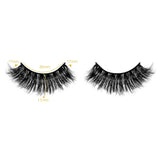 Reusable Self-Adhesive Faux Mink Eyelashes 4 Pairs Set with 40 Pairs Adhesive Lash Strips