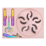 10 Magnets 5 Pairs Magnetic Eyelashes and Eyeliner Kit,1 Pair of Tweezers and Scissors