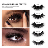 Thick Dramatic Faux Mink False Eyelashes Pack of 10 Pairs DH25-20