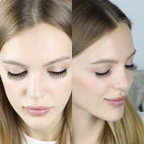 KellyRoom Self-adhesive Faux Mink False Eyelashes Reusable 2 Pairs Pack with 20 Pcs Adhesive Strips