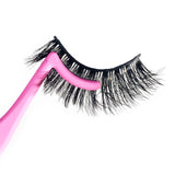Reusable Self-Adhesive Faux Mink Eyelashes 4 Pairs Set with 40 Pairs Adhesive Lash Strips