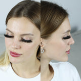 KellyRoom Self-adhesive Faux Mink False Eyelashes Reusable 2 Pairs Pack with 20 Pcs Adhesive Strips