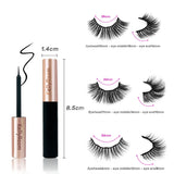 3 Pairs Magnetic Eyelashes with Eyeliner Kit, Natural Look & Glamnetic False Lashes with Applicator