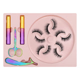 5 Magnets 5 Pairs Magnetic Eyelash and Eyeliner Kit,2 Tube of Eyeliners and 1 Tweezers 1 Scissors 001