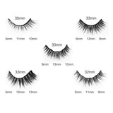 5 Magnets 5 Pairs Mixed Magnetic Eyelashes and Eyeliner Kit,2 Tube of Eyeliner,1 Pair of Tweezers and Scissors JML-006