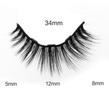 5 Magnets 5 Pairs Magnetic Eyelashes and Eyeliner Kit,2 Tube of Eyeliner,1 Pair of Tweezers and Scissors JML-001