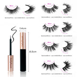 5 Pairs Magnetic Eyelashes with Eyeliner Kit, Natural Look & Glamnetic False Lashes with Applicator