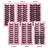 Thick Dramatic Faux Mink False Eyelashes Pack of 10 Pairs DH25-19