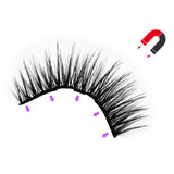 5 Magnets 5 Pairs Mixed Magnetic Eyelashes and Eyeliner Kit,2 Tube of Eyeliner,1 Pair of Tweezers and Scissors JML-006