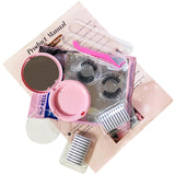 KellyRoom Self-adhesive Faux Mink False Eyelashes Reusable 2 Pairs Pack with 20 Pcs Adhesive Strips