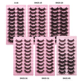 Thick Dramatic Faux Mink False Eyelashes Pack of 10 Pairs DH25-20