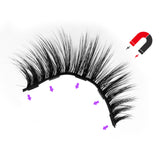 5 Magnets 5 Pairs Magnetic Eyelashes and Eyeliner Kit,2 Tube of Eyeliner,1 Pair of Tweezers and Scissors JML-001