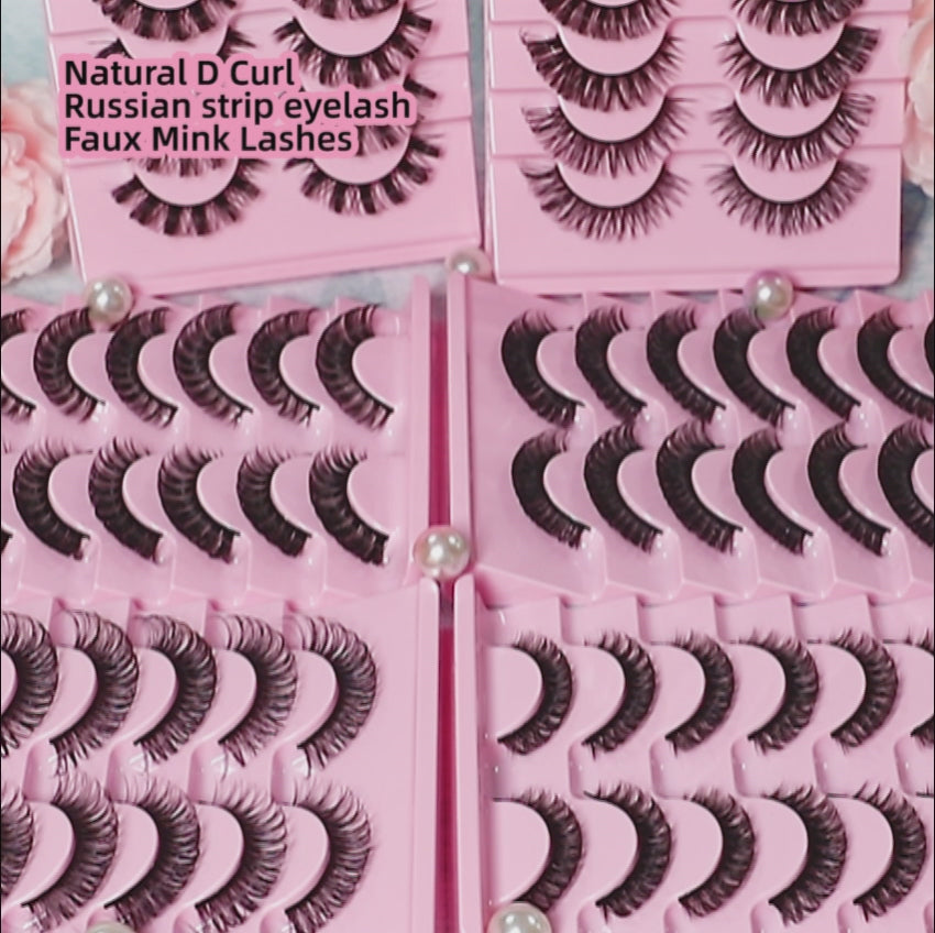 Russian Strip Lashes Pack of 10 Pairs DH06-01 – crazyeyelash