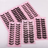 Thick Dramatic Faux Mink False Eyelashes Pack of 10 Pairs DH25-19