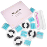 Reusable Self-Adhesive Faux Mink Eyelashes 4 Pairs Set with 40 Pairs Adhesive Lash Strips