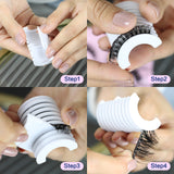 KellyRoom Self-adhesive Faux Mink False Eyelashes Reusable 2 Pairs Pack with 20 Pcs Adhesive Strips