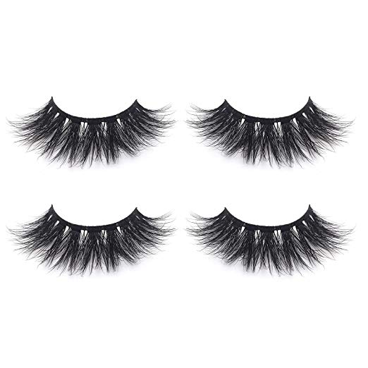 Fluffy 3D Mink Lashes False Eyelashes Pack of 2