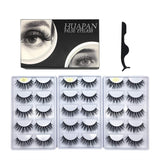 Huapan 3D Faux Mink Lashes: 15 Pairs of Fake Eyelashes