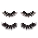 Huapan Cosmetics 3D&4D Mink Fur False Eyelashes Pack of 2 Pairs