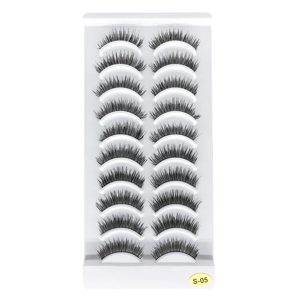 10 Pairs Lashes Handmade False Eyelashes S-05