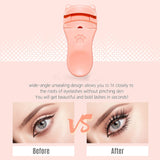 Pink Eyelash Curler with Silicone Pads
