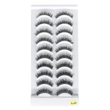 10 Pairs Lashes Handmade False Eyelashes S-05