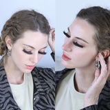Reusable Self-Adhesive Faux Mink Eyelashes 4 Pairs Set with 40 Pairs Adhesive Lash Strips