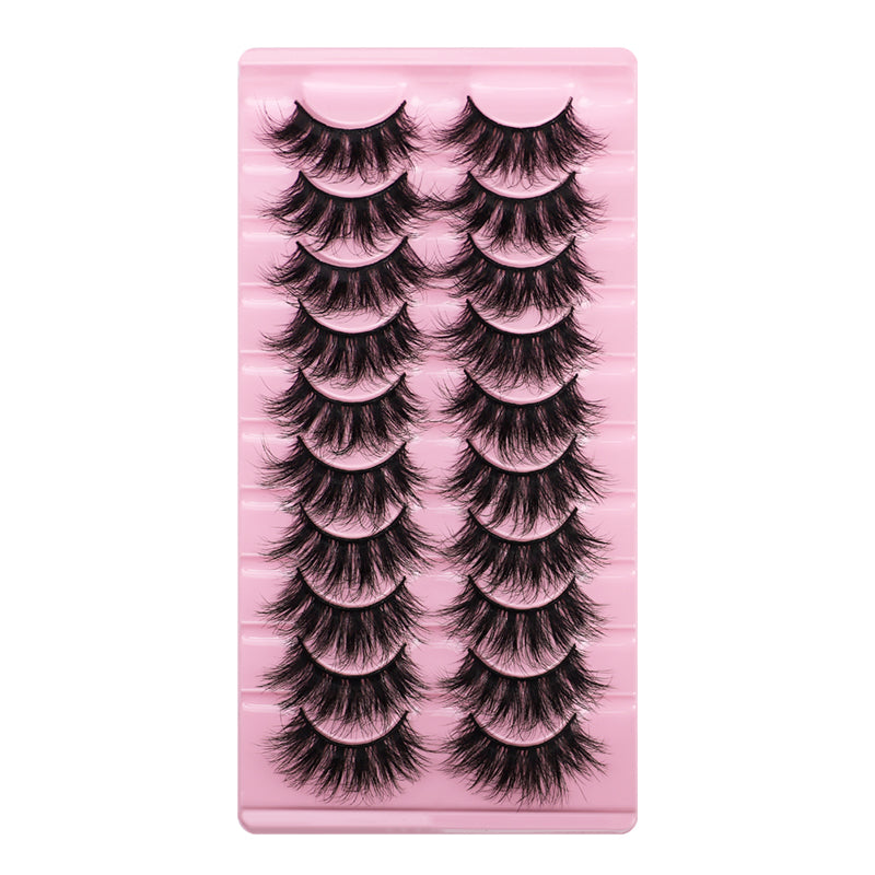 Thick Dramatic Faux Mink False Eyelashes Pack of 10 Pairs A16