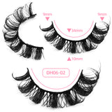 Russian Strip Lashes Pack of 10 Pairs DH06-02