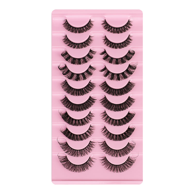 Russian Strip Lashes Pack of 10 Pairs DH06-H5